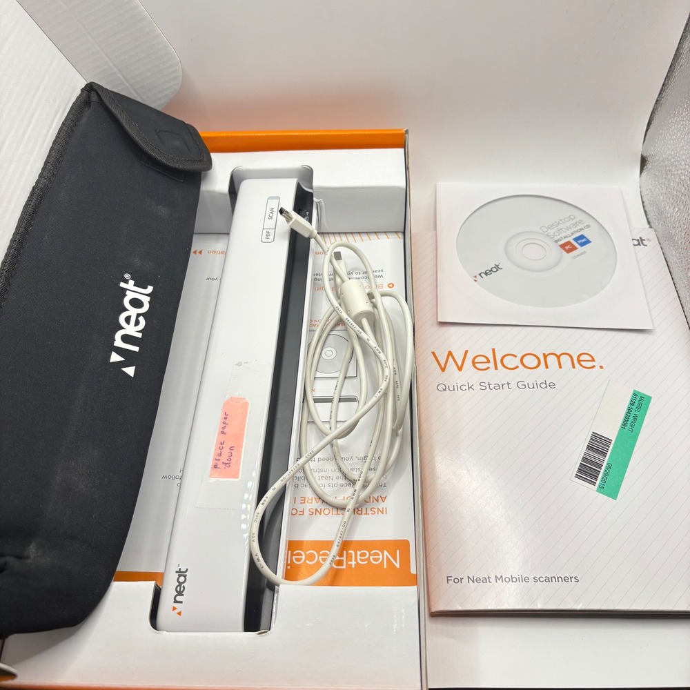 NeatReceipts Mobile‎ Scanner Digital Filing System White Portable USB NR-030108